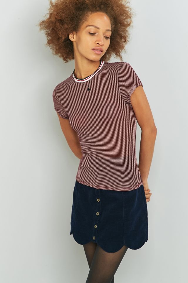 Urban Outfitters Tipped Red Striped T-shirt #4