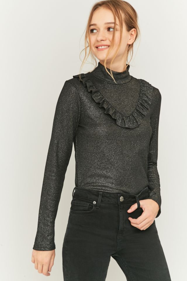 Frill turtleneck top best sale