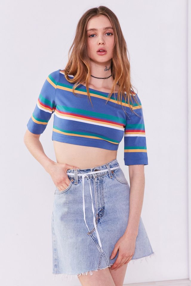 BDG Delaney 1/2-Length Sleeve Cropped Top #4