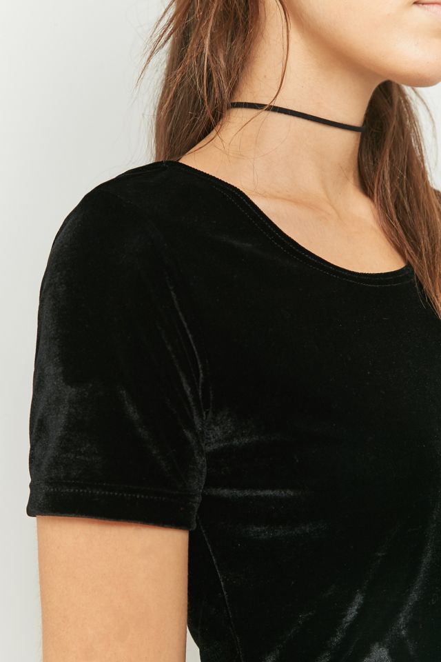 Urban Outfitters Velvet Crop Top #2
