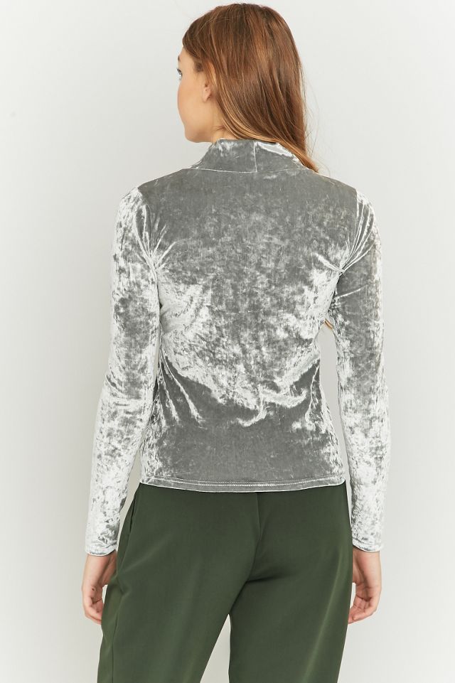 Pins & Needles Crushed Velvet Turtleneck Top #2