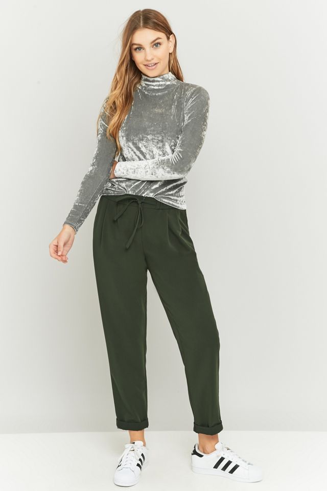 Pins & Needles Crushed Velvet Turtleneck Top #3