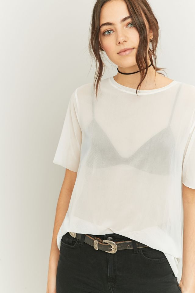 Light Before Dark Oversized Mesh T-shirt #2
