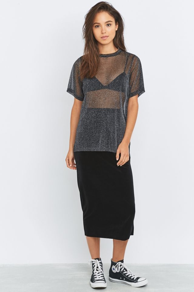 Light Before Dark Lurex Oversized T-shirt #1