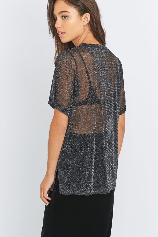 Light Before Dark Lurex Oversized T-shirt #3