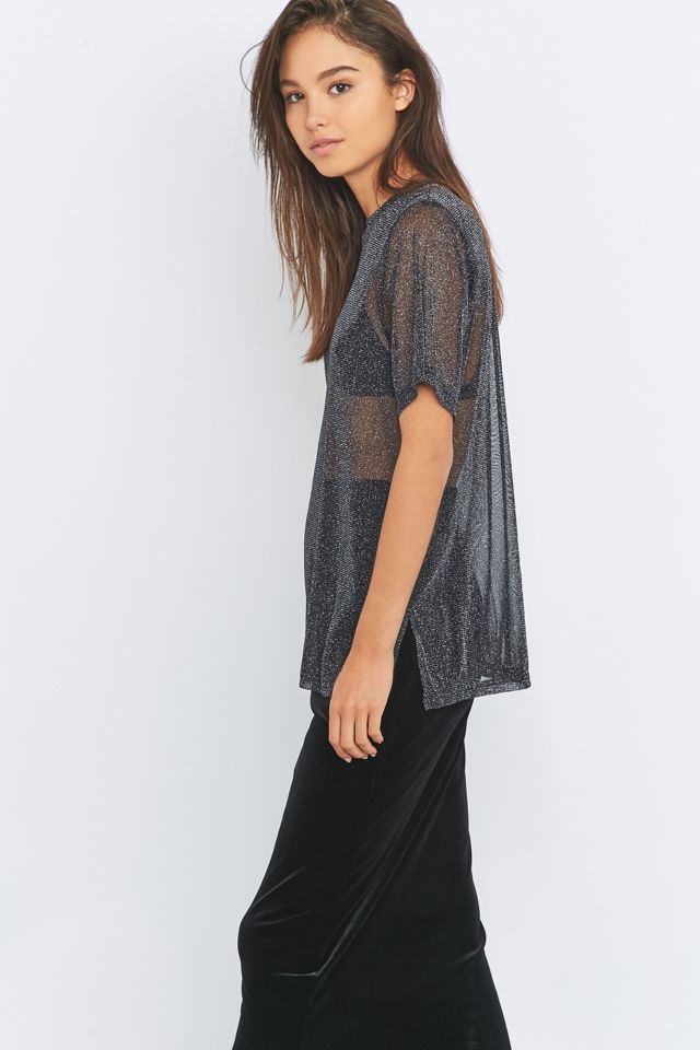 Light Before Dark Lurex Oversized T-shirt #5