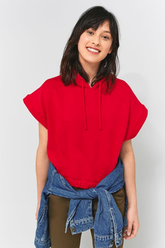BDG '80s Cropped Short Sleeve Hoodie #1