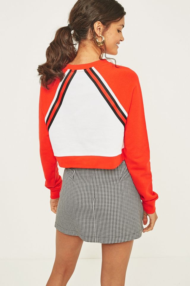 BDG Striped Raglan Sleeve Cropped Jumper #3