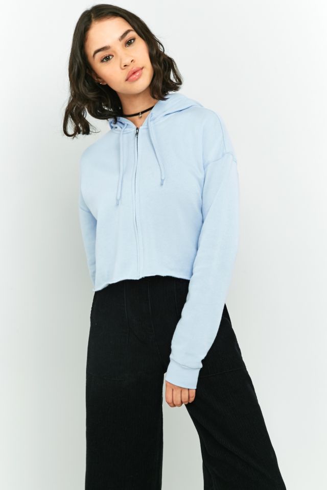 Urban Outfitters Cropped Full Zip Hoodie | Urban Outfitters UK