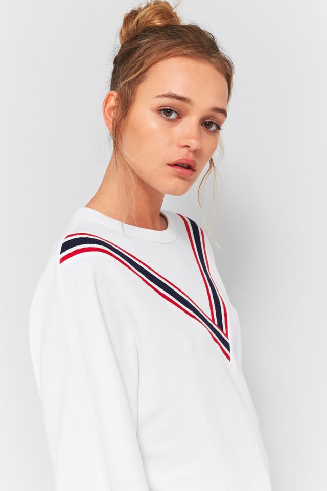 BDG V-Stripe Black Batwing Sweatshirt #2