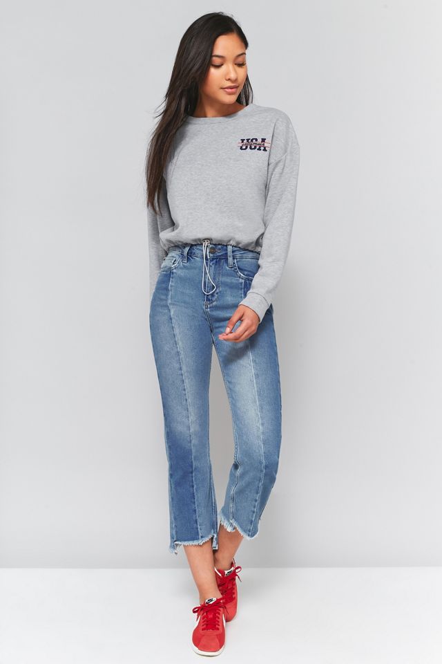 BDG Toggle Hem Cropped Sweatshirt #1