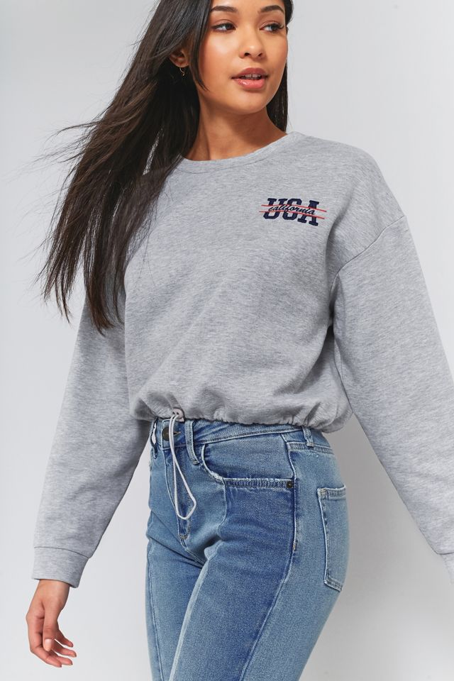 BDG Toggle Hem Cropped Sweatshirt #4
