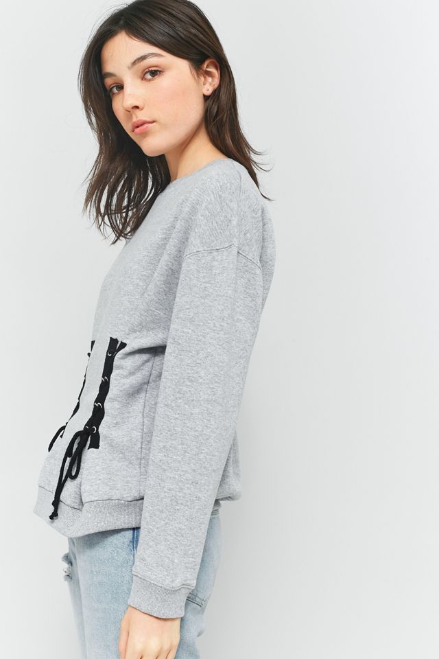 Urban Outfitters Double Corset Sweatshirt #4