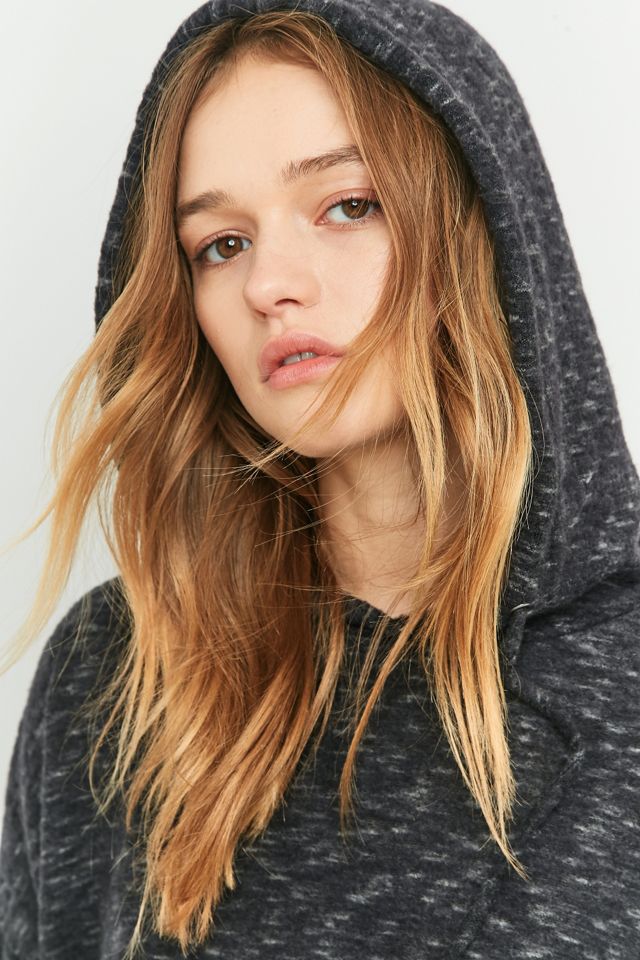 BDG - Sweat à capuche noir effet flammé #2