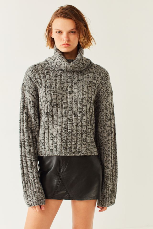 BDG Chunky Marled Turtleneck Jumper #1