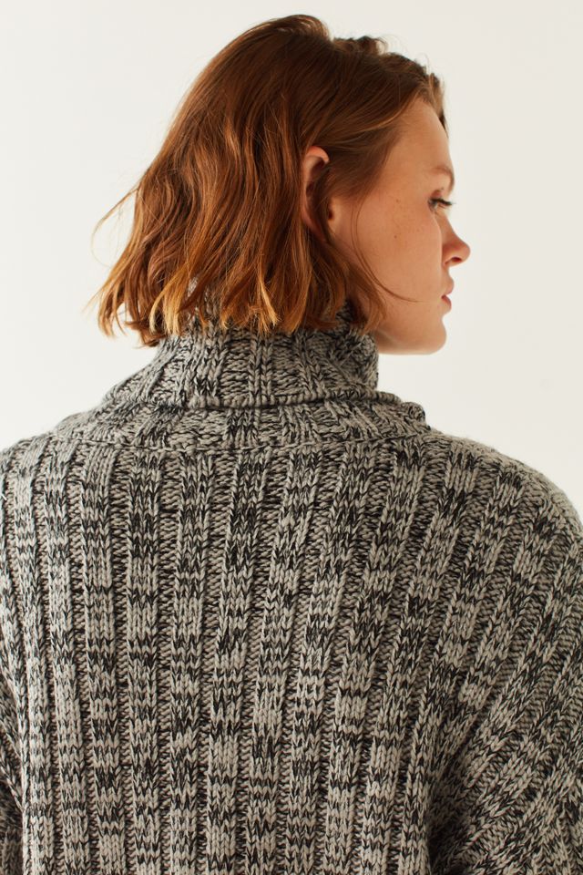 BDG Chunky Marled Turtleneck Jumper #2