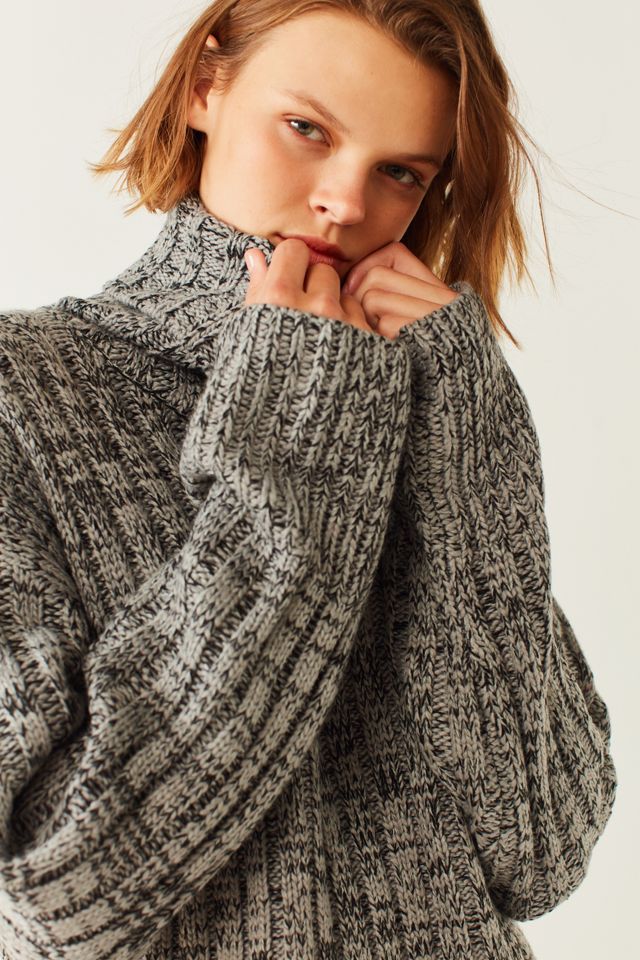 BDG Chunky Marled Turtleneck Jumper #3