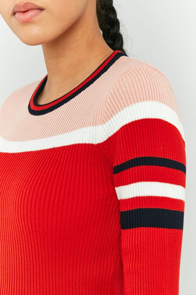 Urban Outfitters Fitted Ribbed Striped Jumper #2