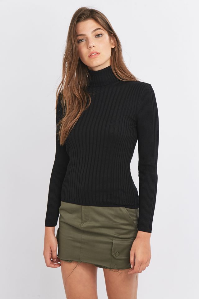 Urban Outfitters Wide Ribbed Turtleneck Top #2