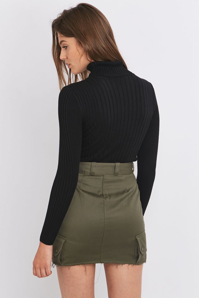 Urban Outfitters Wide Ribbed Turtleneck Top #3