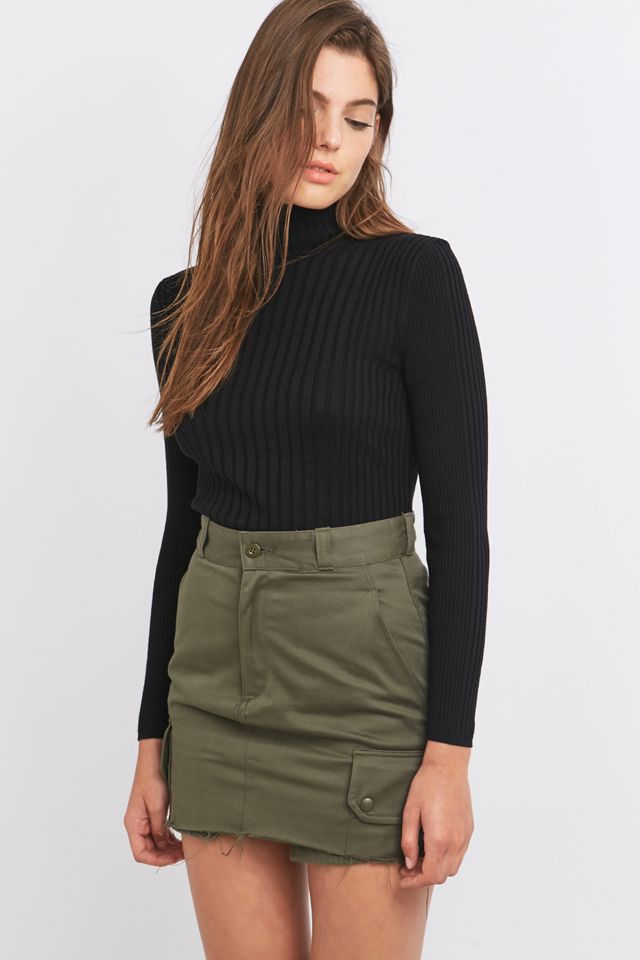 Urban Outfitters Wide Ribbed Turtleneck Top #5