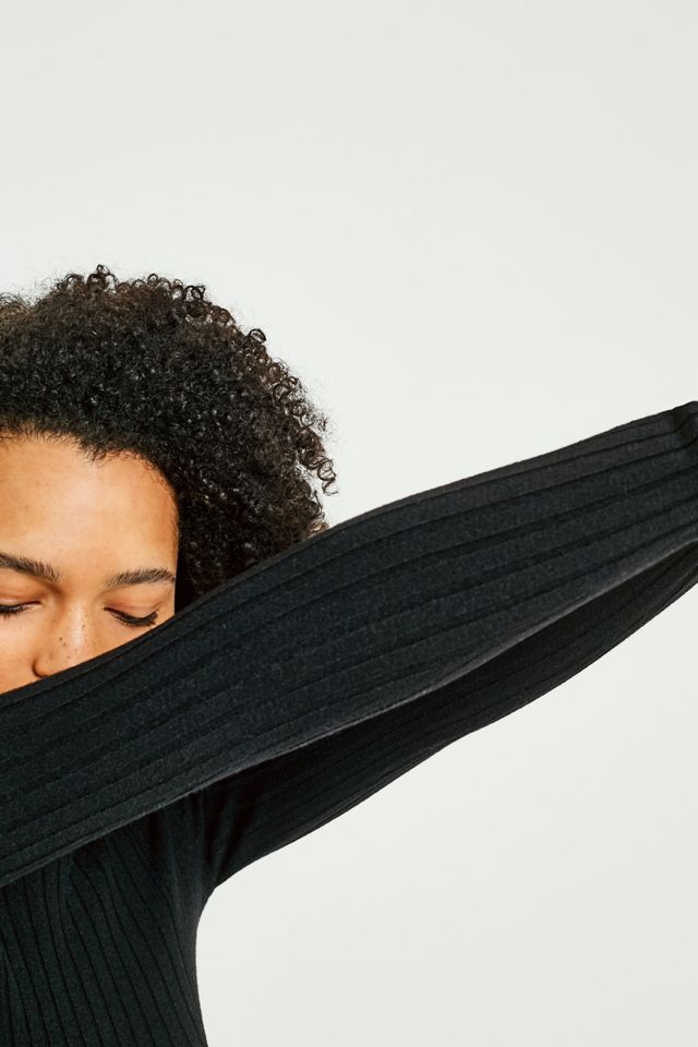 Urban Outfitters Ribbed Funnel Neck Jumper #3