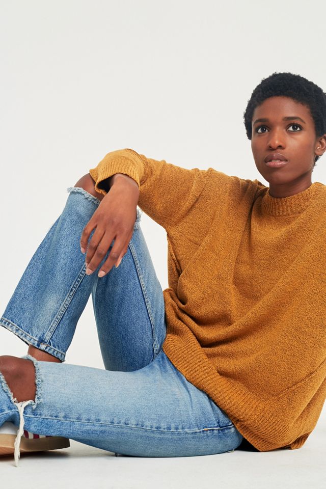 BDG Oversized Cocoon Yellow Jumper #1