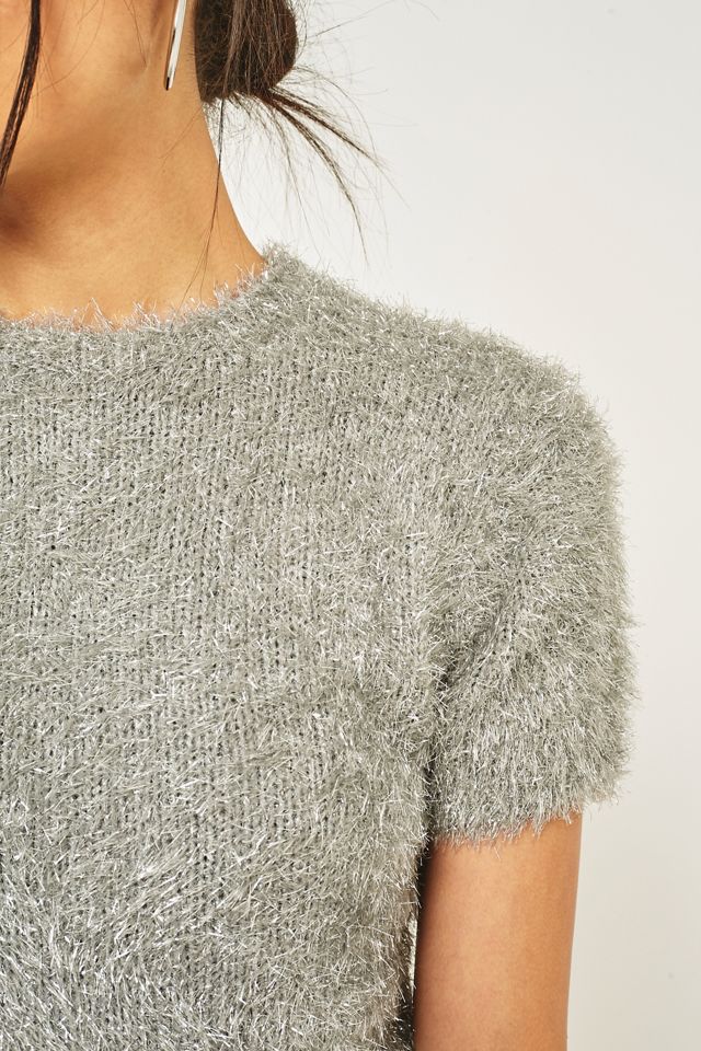 Urban Outfitters Fireworks Cropped Fuzzy Jumper #3