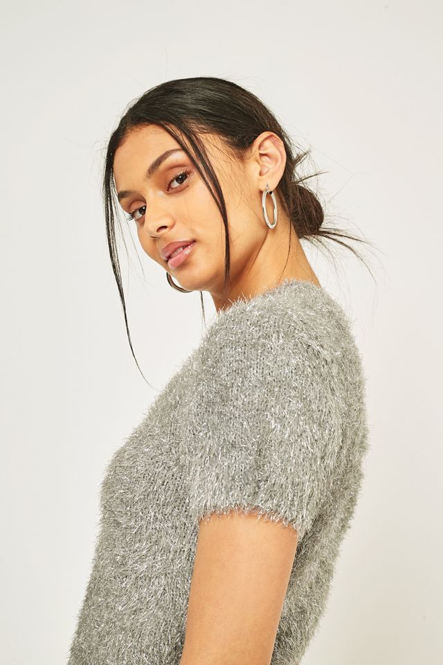 Urban Outfitters Fireworks Cropped Fuzzy Jumper #4