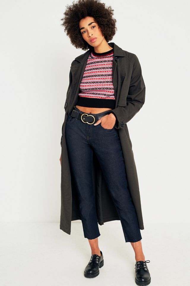 Urban Outfitters Striped Fuzzy Cropped Jumper  #1