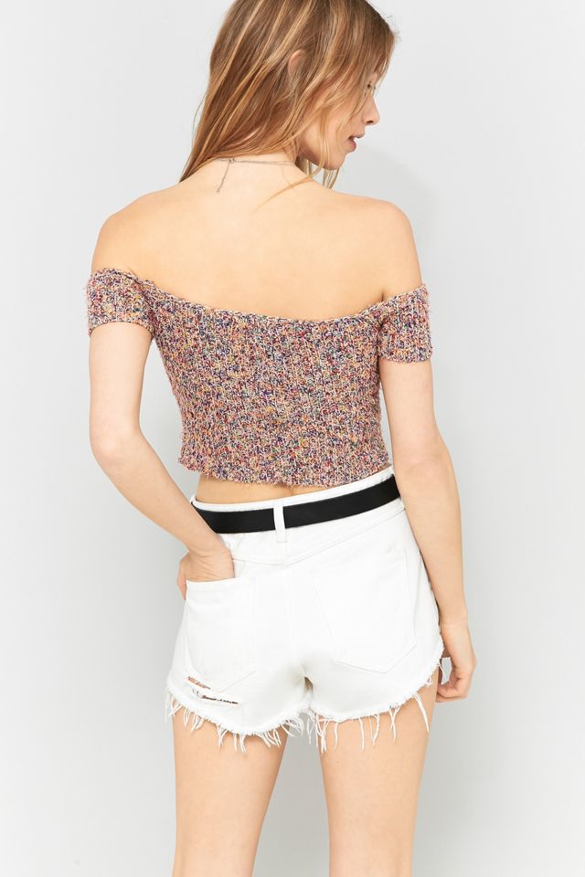 Kimchi Blue Bardot Off-The-Shoulder Knit Top #3