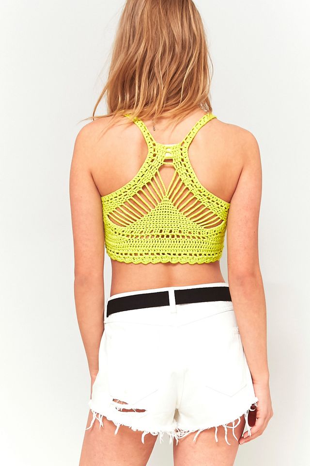 Spilli & Aghi Crochet Cropped Tank Top #3