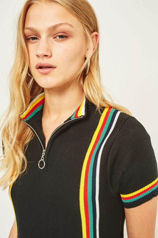 Urban Outfitters Rainbow Half-Zip Cycling Jersey  #5