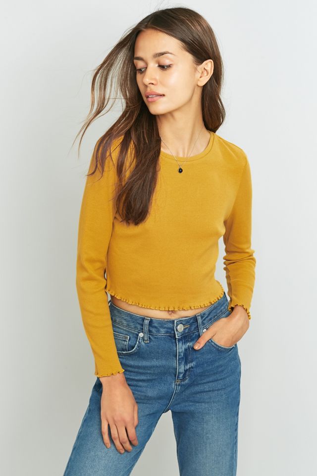 Camiseta de manga larga Urban Outfitters Lettuce Edge #5
