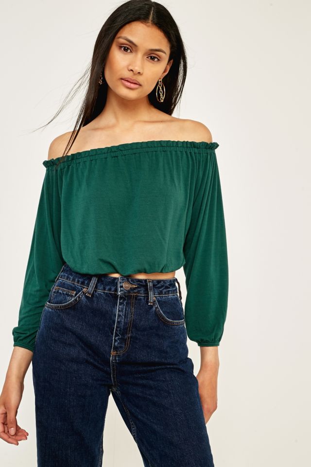 Pins & Needles Bardot Off-The-Shoulder Batwing Top | Urban Outfitters UK
