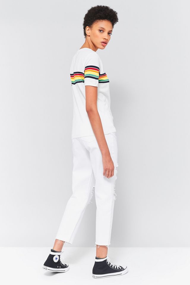 BDG Rainbow Striped T-Shirt #3
