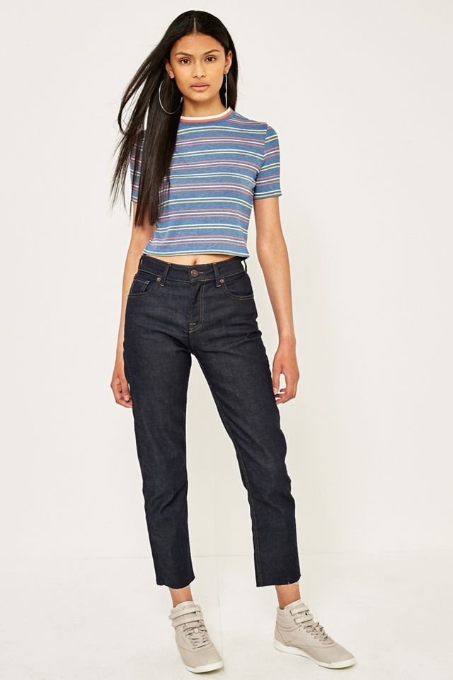 Urban Outfitters Tipped Striped Short Sleeve T-Shirt #1