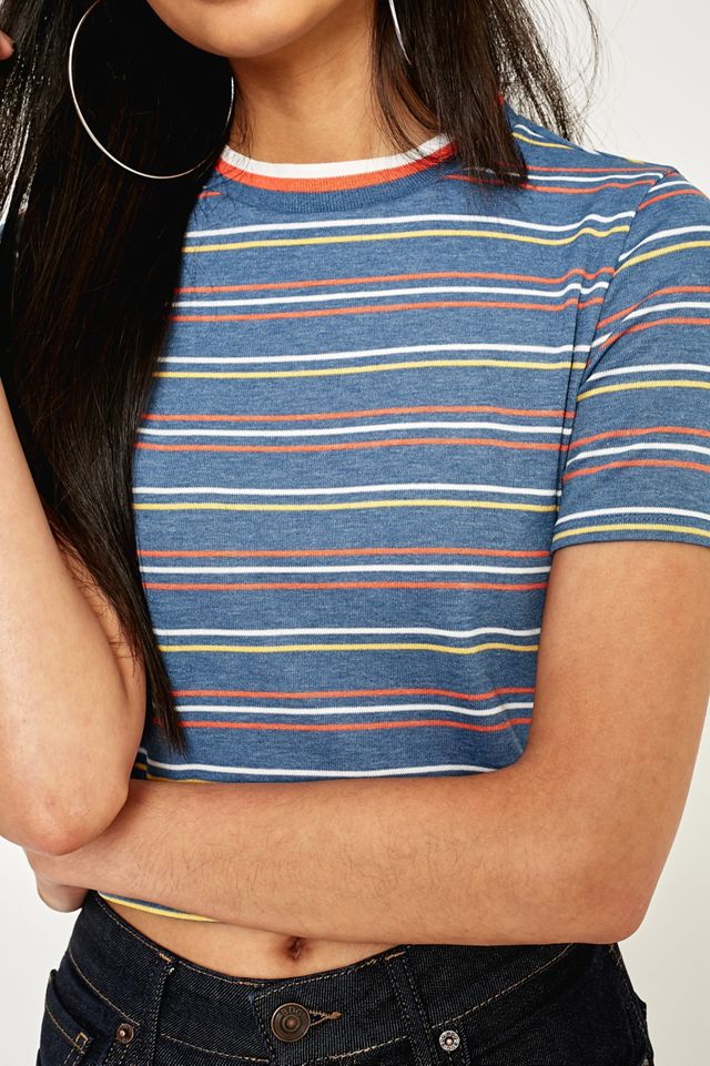 Urban Outfitters Tipped Striped Short Sleeve T-Shirt #2