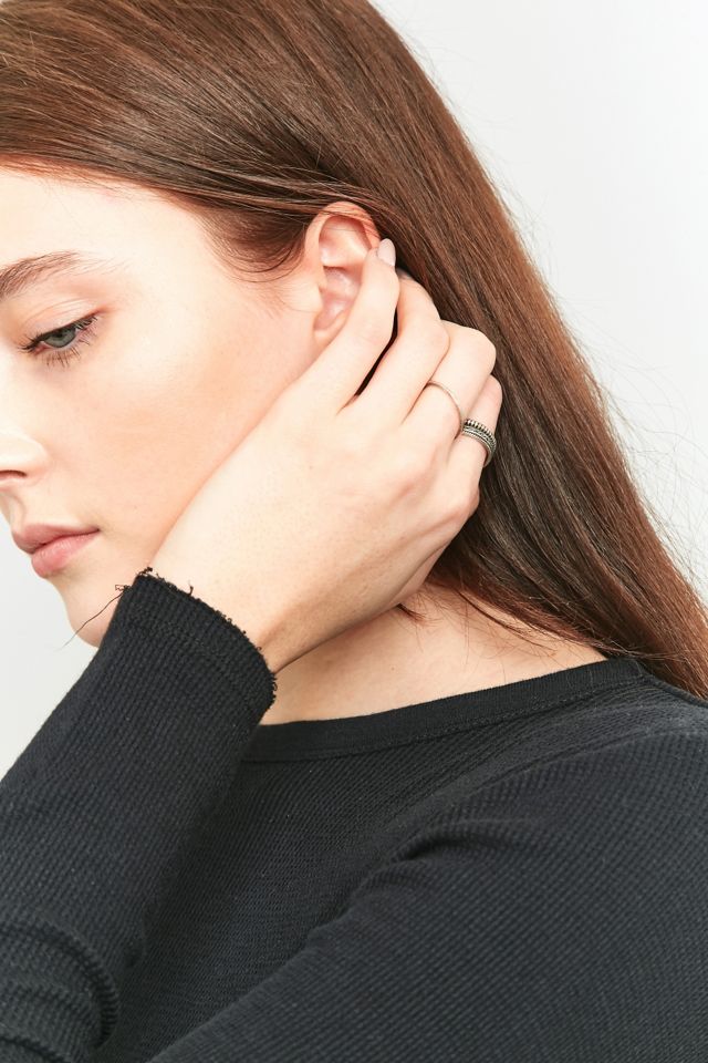 BDG Long Sleeve Waffle Knit Top #5