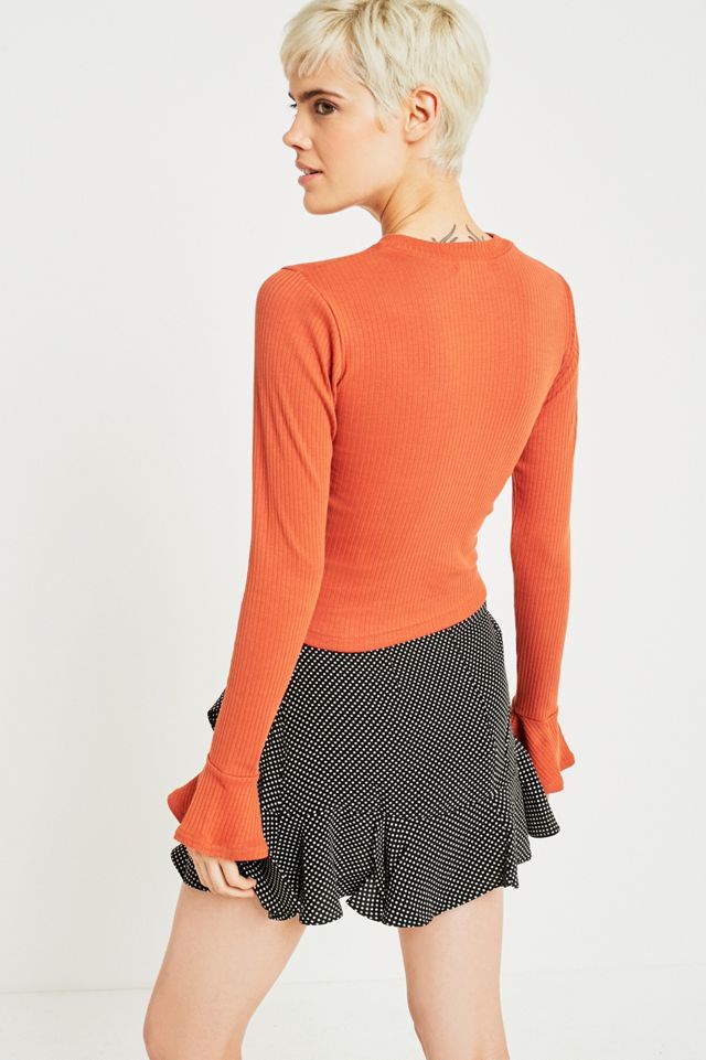 Light Before Dark Trumpet Sleeve Top #4