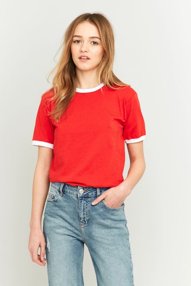 BDG Red Ringer T-shirt | Urban Outfitters UK