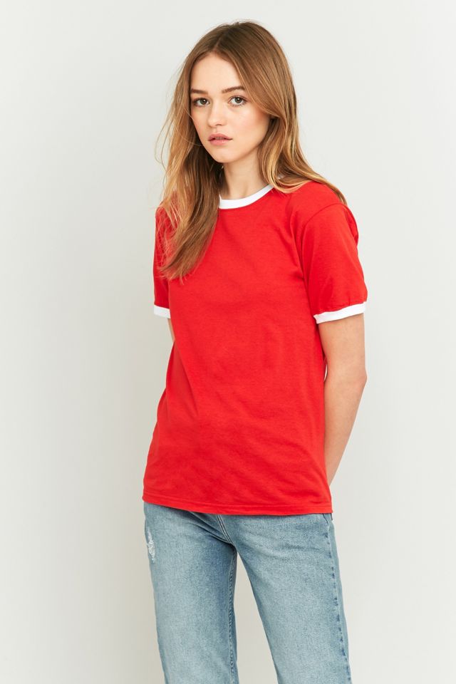 BDG Red Ringer T-shirt | Urban Outfitters UK