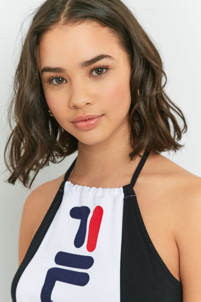 Fila halter crop top deals