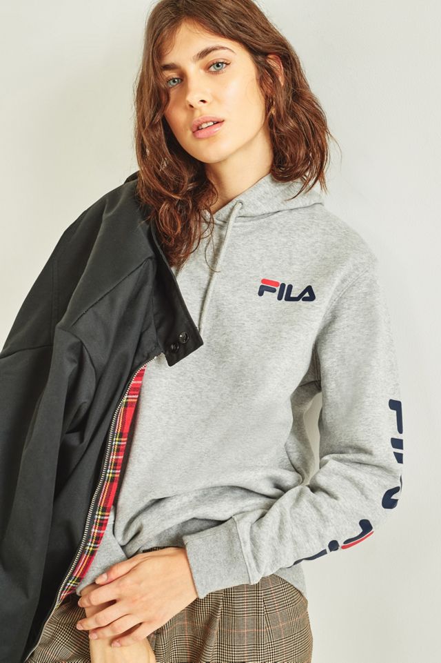 FILA Gianna Felpa con cappuccio grigio #1