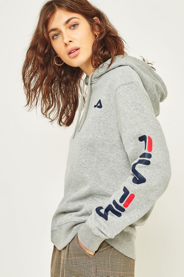 FILA Gianna Felpa con cappuccio grigio #3