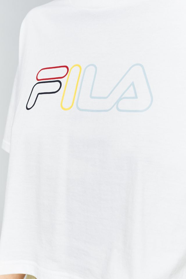 FILA Tracie Cropped White T-Shirt #5