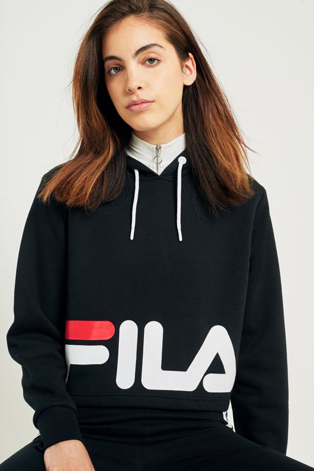 FILA Cora Logo Cropped Hoodie #1