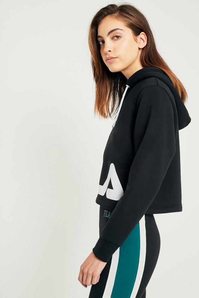 FILA Cora Logo Cropped Hoodie #2