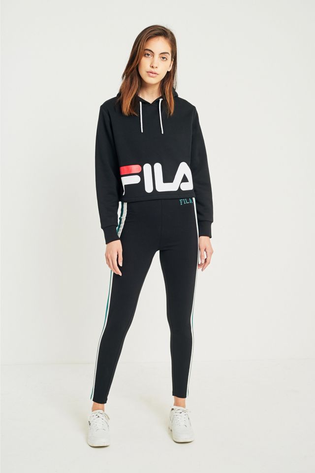 FILA Cora Logo Cropped Hoodie #4