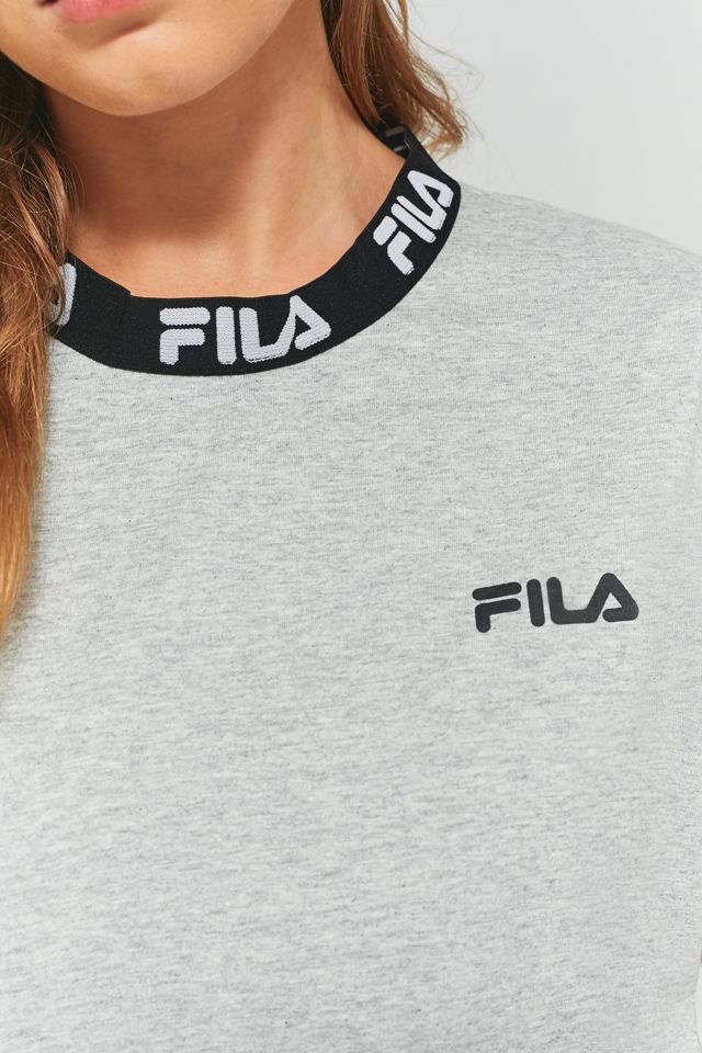 FILA Festival T-Shirt Cropped Grigia e Nera #5